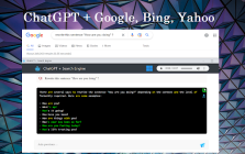 ChatGPT + Search Engine Extension