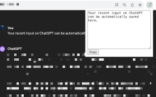 Save ChatGPT Input