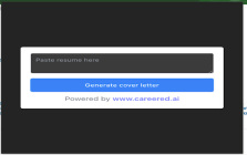 CareerEd Cover Letter Generator