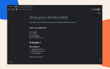 Draft by Slite