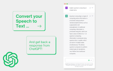 ChatGPT Speech-to-Text Extension