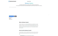 SentenceCounter