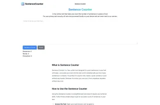 SentenceCounter