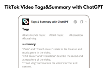 TikTok Video Tags Extension