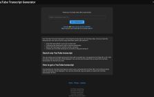 YouTube Transcript Generator