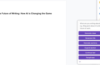 AI Writing Assistant