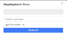 Text-Based AI Extension