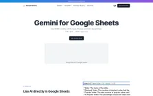 Google Gemini AI for Google Sheets