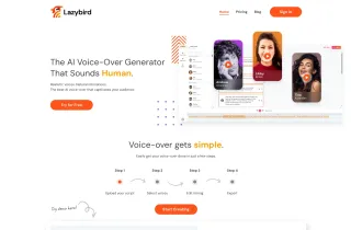 LazyBird | AI Voice Over Studio