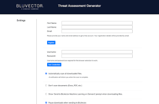 BluVector Threat Assessment Generator