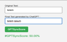 GPTSyncScore Calculator