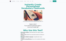 Translated Vocabulary Flashcards Generator