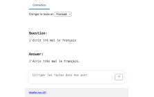 Correcteur Fran?ais avec chatGPT