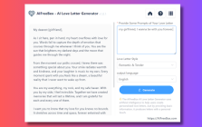 Love Letter Generator