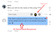TikTok AI Comments Generator