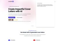 AI Cover Letters, Examples & Templates | coverletter.app