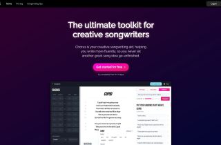 Chorus Songwriting App and Lyrics Assistant