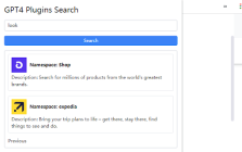 GPT4 Plugins Search