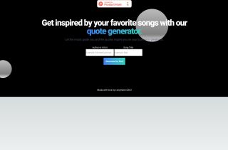 Song Quote Generator