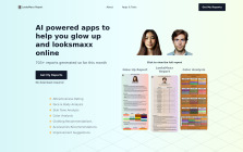 LooksMaxx AI - AI powered apps to help you glow up and looksmaxx online