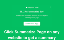 TLDR: Summarize Tool