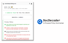DocDecoder - AI-Powered Policy Summariser