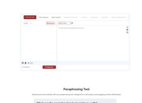 Paraphrasing Tool AI