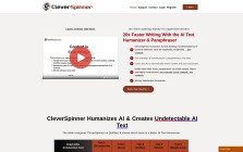 CleverSpinner - AI Humanizer & Paraphrasing Tool