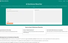 AI Sentence Rewriter