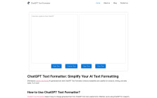 ChatGPT Text Formatter