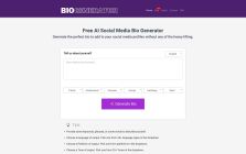Social Media Bio Generator