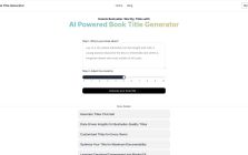 AI Book Title Generator