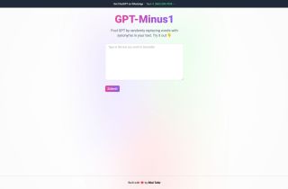 GPT-Minus1