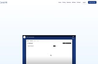 Coral AI PDF Summarizer