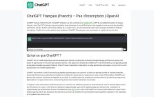 ChatGPT Fran?ais