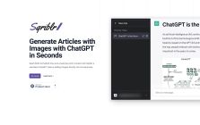 Sqriblr - Generate Blog Articles with Images in Seconds with this ChatGPT Add-on