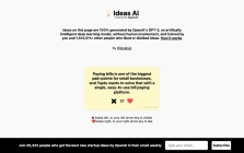 Startup Ideas powered by OpenAI