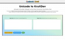 Unicode to Kruti Dev Converter