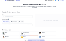 Release Notes Simplified with GPT-3