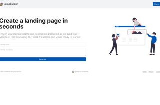 Lampbuilder - Instantly Create Stunning Landing Pages