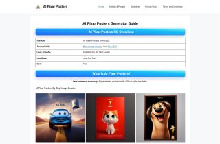 AI Pixar Posters Generator