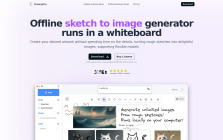 Offline AI Art Generator in a Whiteboard - DrawingPics