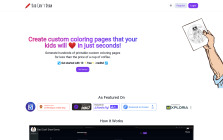 Dad Can't Draw - AI Coloring Pages for Kids