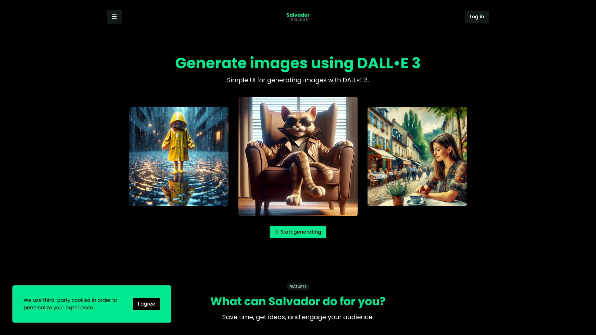 Salvador - DALL?E 3 UI