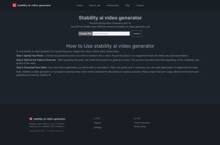 Stability AI Video Generator