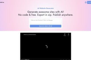 Mobirise AI Website Generator