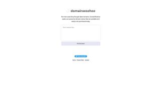 DomainWoohoo | AI Domain Name Finder