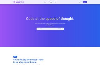 Lobby Code - The Most Helpful Coding Assistant on Earth