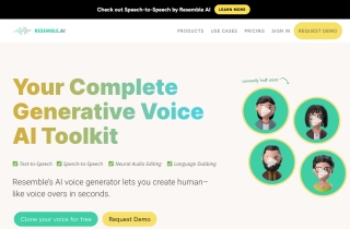 Resemble AI Voice Generator with Text-to-Speech and Speech-to-Speech