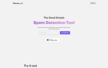 The Dead Simple Spam Detection Tool